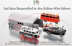 VELTINS - Auf dem Brauereihof in den frühen 60er-Jahren, Set mit Opel Kapitän 1959, anthrazitgrau; M