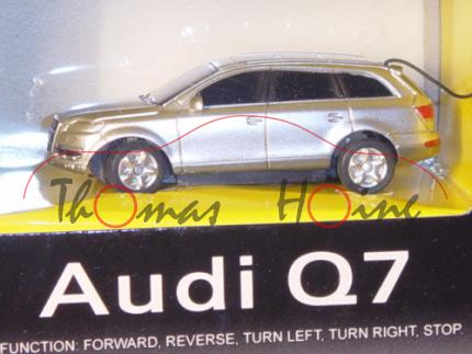 Audi Q7, Mj. 2005, silber, mit Fernsteuerung, RASTAR, 1:72, mb