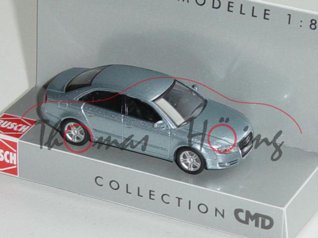 Audi A4, Mj. 2004, blausilbermetallic, CMD Collection, Busch, 1:87, mb