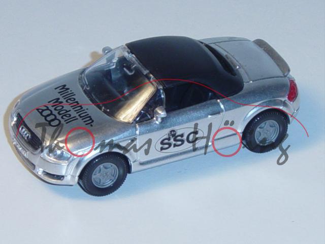 00000 Audi TT Roadster 1.8 T quattro (Typ 8N, Modell 1999-2006), weißaluminiummetallic, SSC / Millen