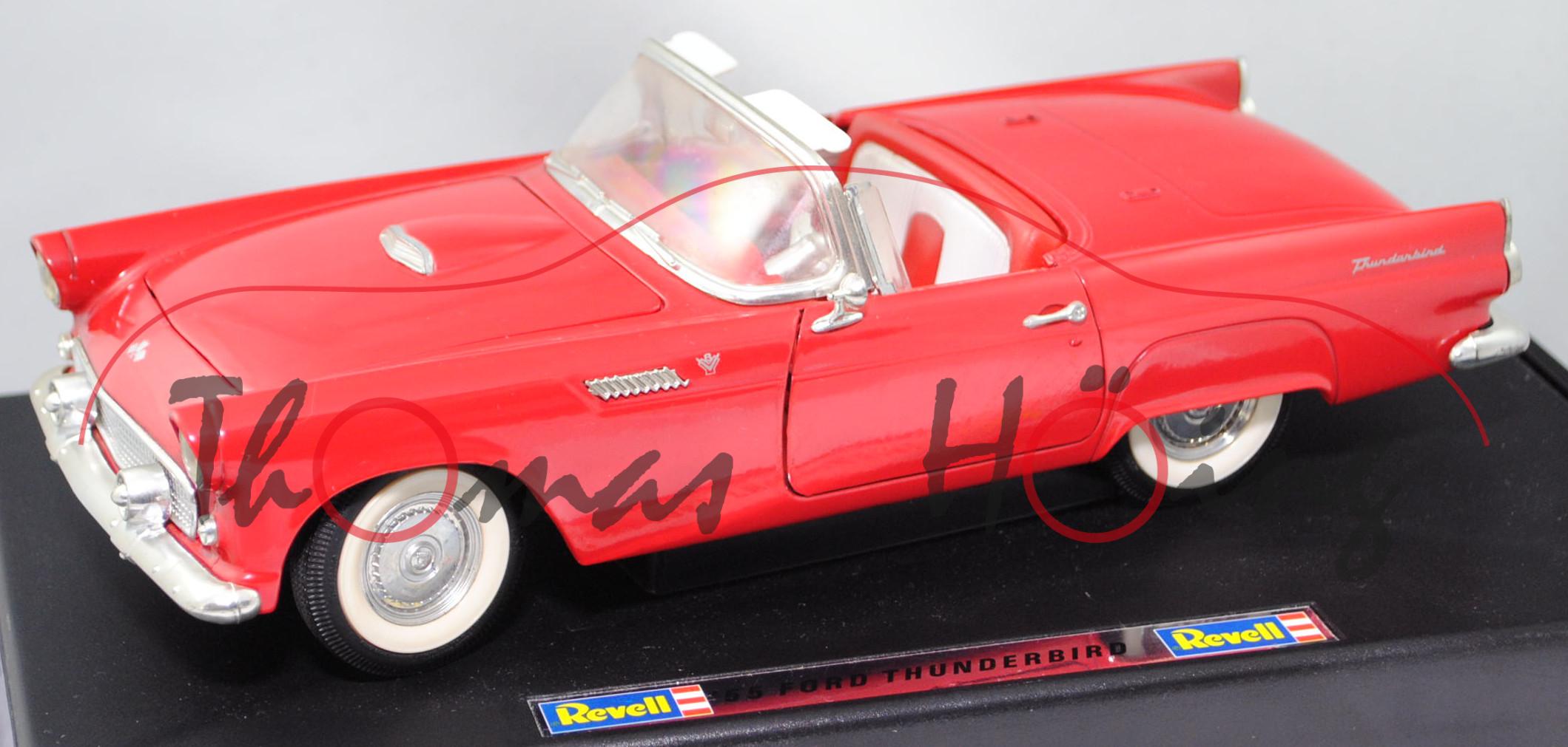 Ford Thunderbird mit Hardtop (1. Gen., Mod. 1955-1957, Bj. 1955), rot (vgl. torch red), Revell, 1:18