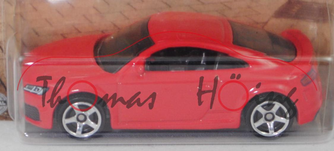 Audi TT RS Coupé (Typ 8S / FV, Modell 2019-), d.-verkehrsrot, Matchbox, 1:60, Blister GERMANY