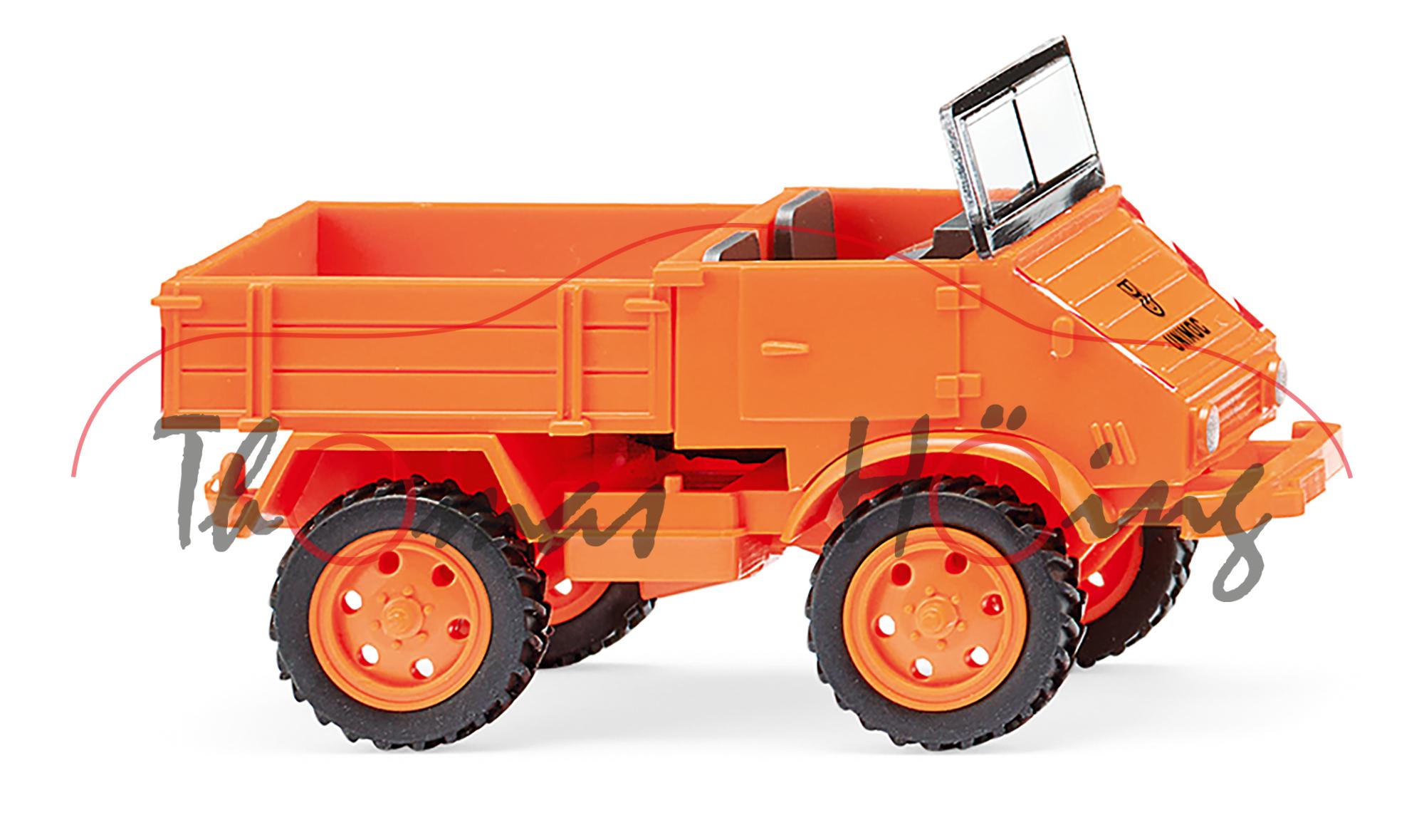 Kommunal - Mercedes-Benz Unimog 411 (Typ U30, Mod. 1957-1961), pastellorange, Wiking, 1:87, mb