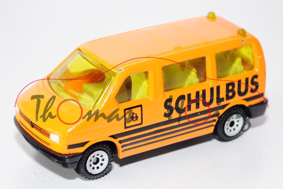 00001 VW T4 Caravelle Schulbus, Modell 1990-1995, melonengelb, SCHULBUS, minimale Farbabplatzer