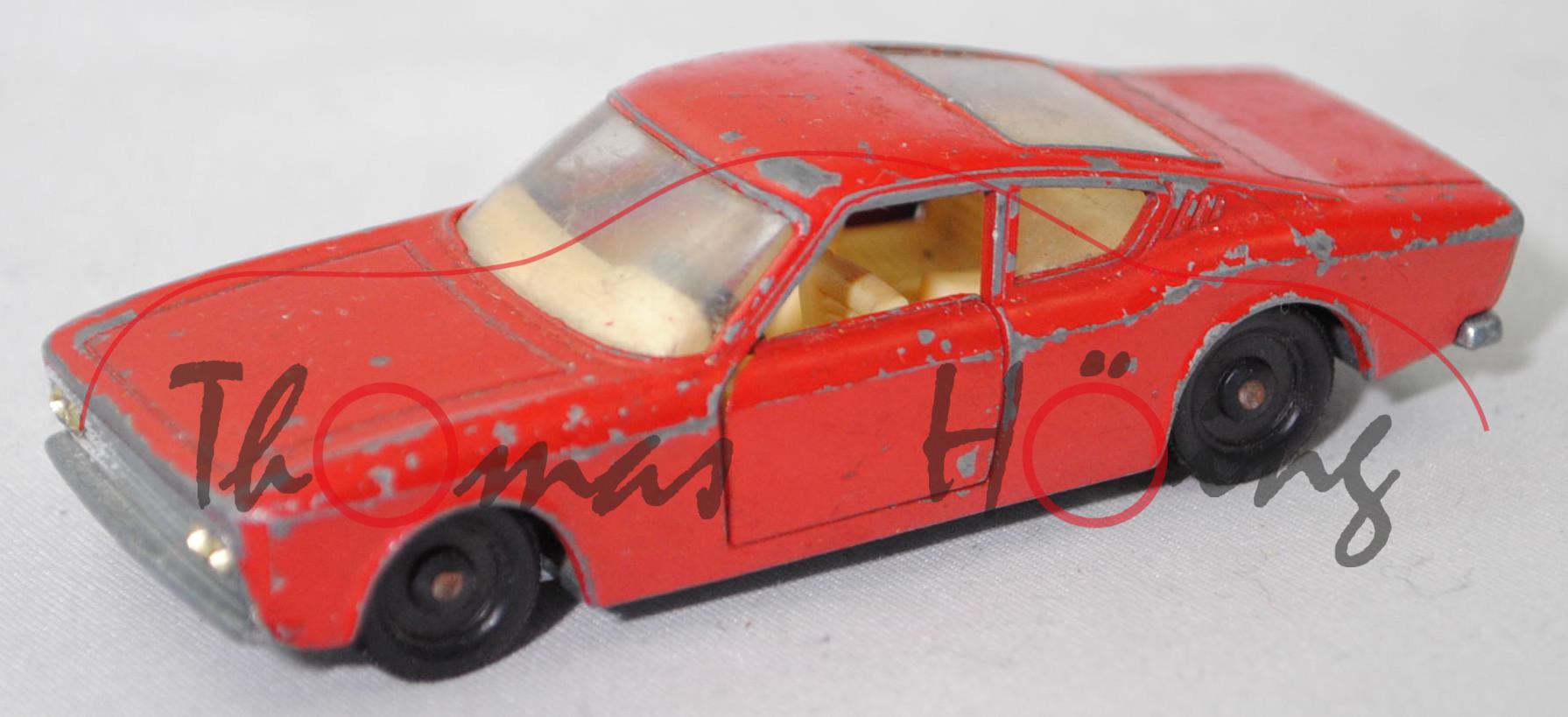 00002 OSI 20 M TS Coupé (1. Generation, Typ B1, Modell 1967-1968), feuerrot, innen elfenbein, R2, SIKU, 1:60, sc