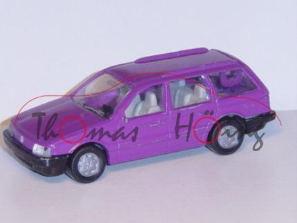 00008 VW Passat Variant (B3, Typ 35i), Modell 1988-1993, signalviolett, Chassis schwarz, Hong, B6, m