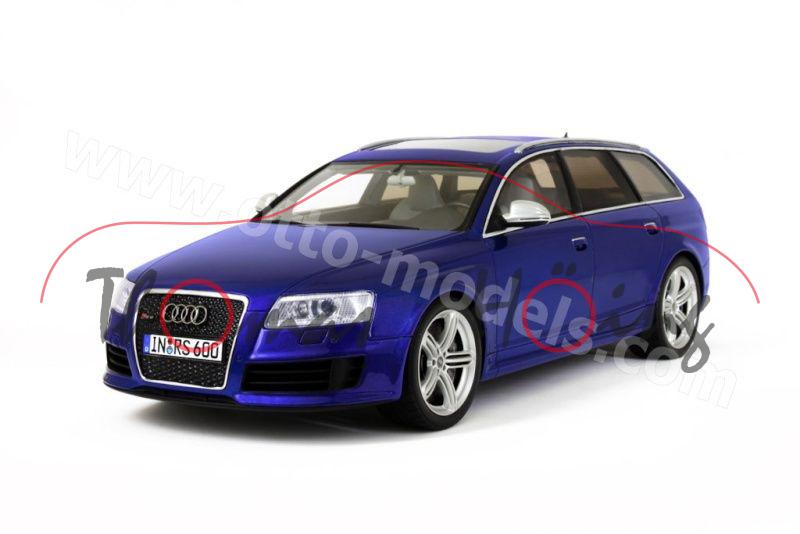 Audi RS6 Avant (C6, Typ 4F), Modell 2008-2010, blau, OttO mobile, 1:18, mb (limitierte Auflage 1500 