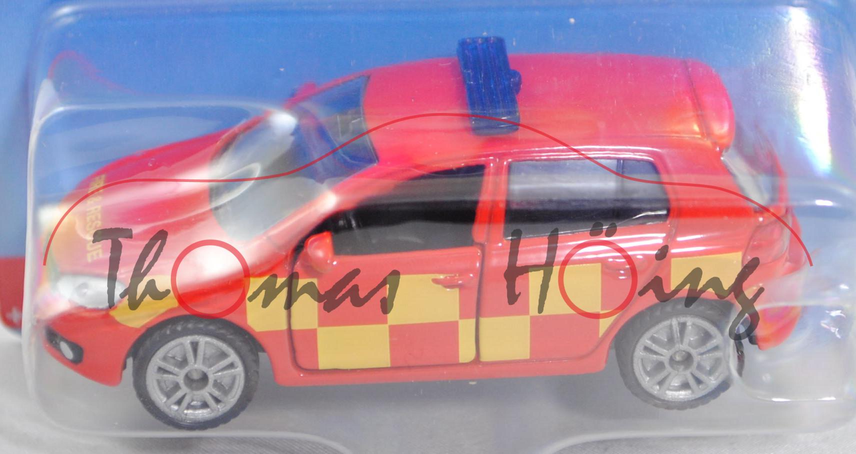 00600 GB VW Golf VI 2.0 TDI (Typ 1K, Modell 2008-2012) Firefighter Car, rot, FIRE & RESCUE, P29e