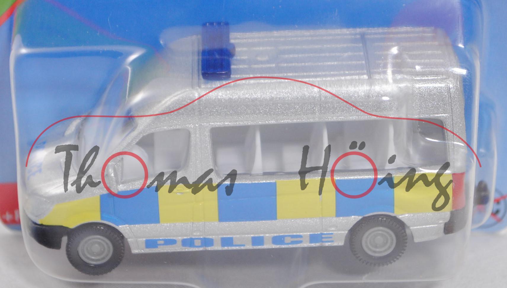 00600 GB Mercedes-Benz Sprinter II (NCV 3, W 906, Modell 2006-2013) Police Van, silber, POLICE, P29e