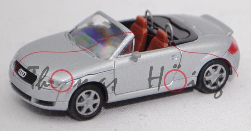 Audi TT Roadster 1.8 T quattro (8N, Facelift 2000, Mod. 2000-2006), silbermetallic, Rietze, 1:87, mb