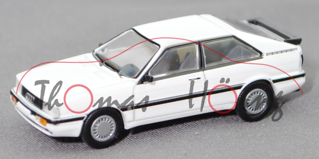 Audi Coupé GT (1. Gen., B2, Typ 81C, Modell 1984-1987), alpinweiß, Premium ClassiXXs®, 1:87, mb