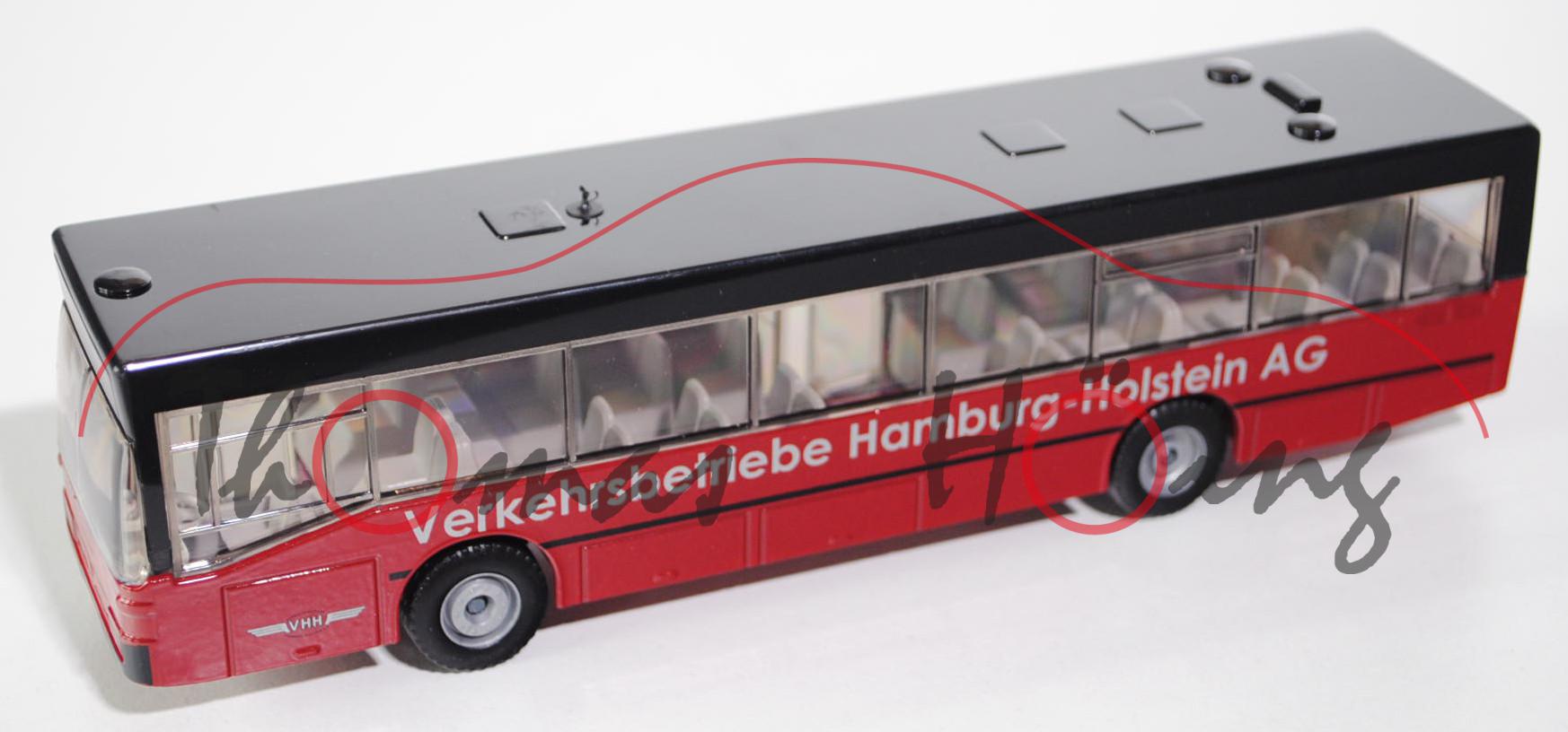 Linienbus Mercedes O 405 N, purpurrot/schwarz, Verkehrsbetriebe Hamburg-Holstein AG, L14n