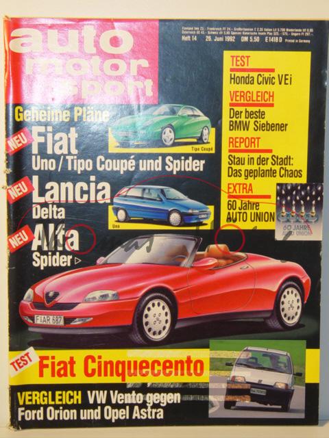 auto motor und sport, Heft 14, 26. Juni 1992 (Lagerspuren)