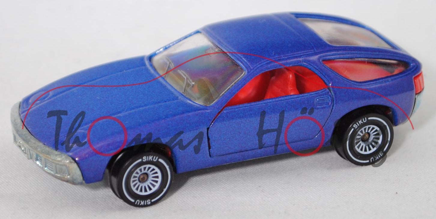 Porsche 928 (1. Generation, Modell 1977-1979), violettblau, SIKU, 1:56 (Handmuster / Prototyp)