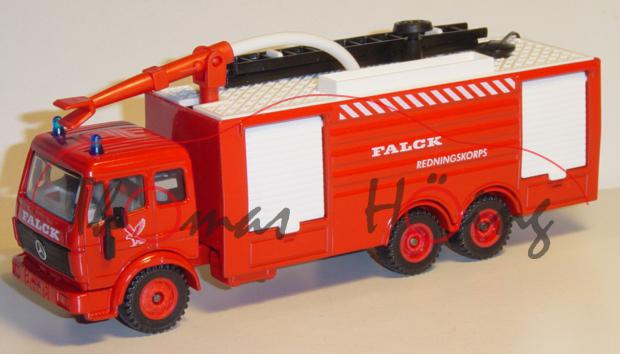 00800 Mercedes SK Tanklöschfahrzeug, verkehrsrot, FALCK / REDINGSKORPS, L15, DK