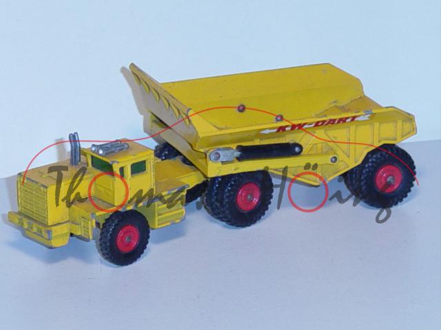 KW-Dart Dump Truck, chromgelb, KW-DART, Mulde kippbar, Matchbox King Size