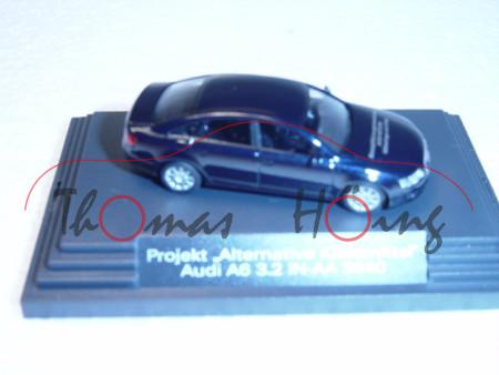 Audi A6, nachtblau, Mj 2004, Projekt Alternative Kältemittel, IN-YC 3840, Busch, 1:87, Werbeschachte