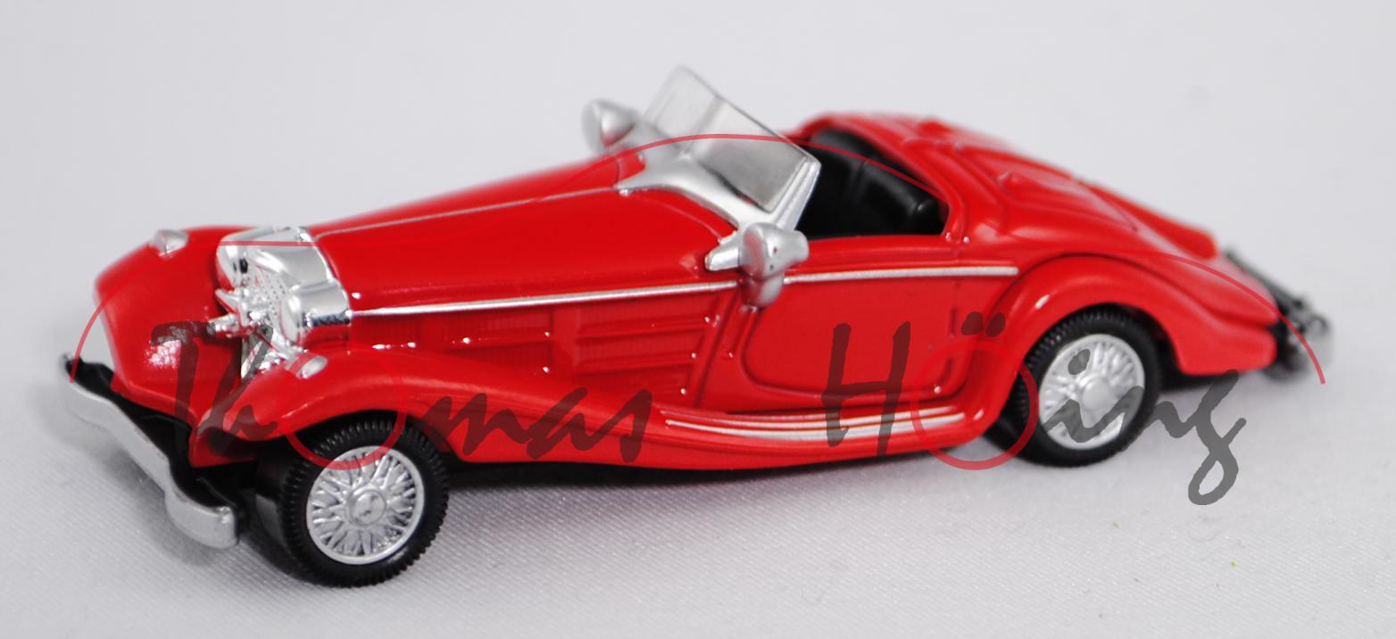 Mercedes-Benz 500 K Spezial-Roadster (Typ W 29, Modell 1935), verkehrsrot, 1:64, Norev RETRO, mb