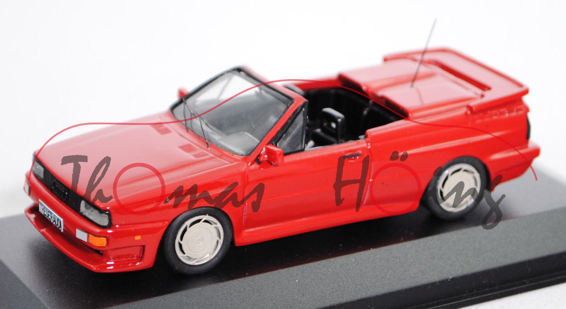 TreserAudi quattro roadster (B2, Facelift 2, Typ 85Q, Modell 85-89), rot (vgl. tornadorot), 1:43, mb