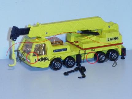 Hercules Mobile Crane, zinkgelb, Aufkleber LAING auf den Türen und links auf dem drehbaren Kran, Mat