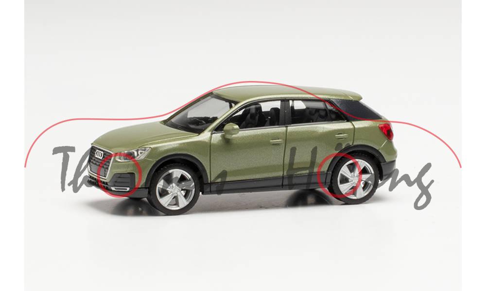 Audi Q2 (Typ GA, Vorfacelift, Modell 2016-2020), apfelgrün metallic (LX6L), Herpa, 1:87, mb