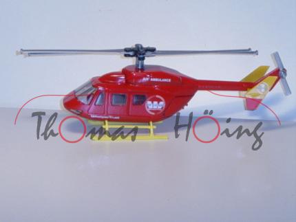 80400 Hubschrauber BK 117, verkehrsrot/kadmiumgelb,WestpacTrust / AIR AMBULANCE / RESCUE, L14n, Neus