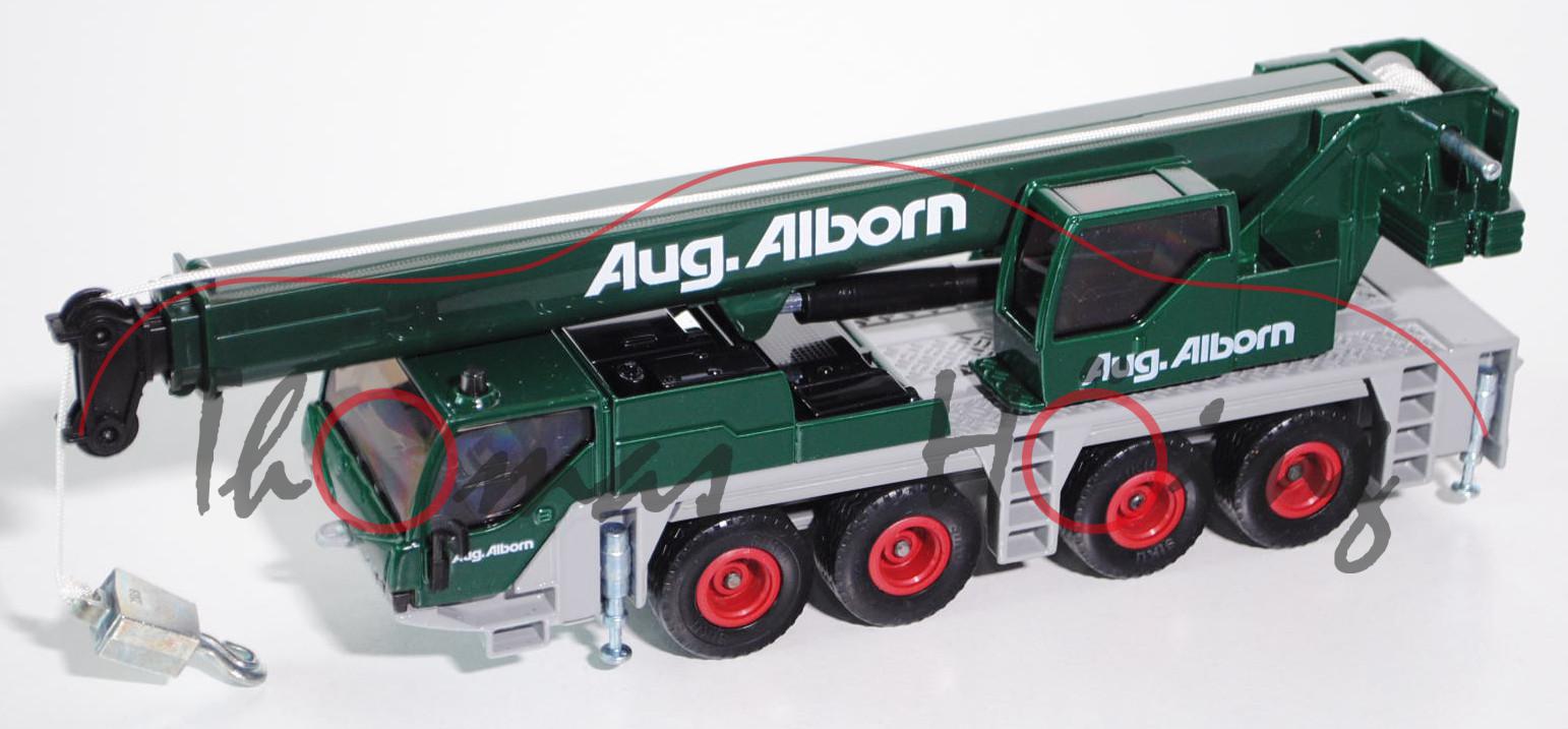 Autokran Liebherr LTM 1060/2, moosgrün/dunkel-lichtgrau, Aug. Alborn, 1:55, L16nm