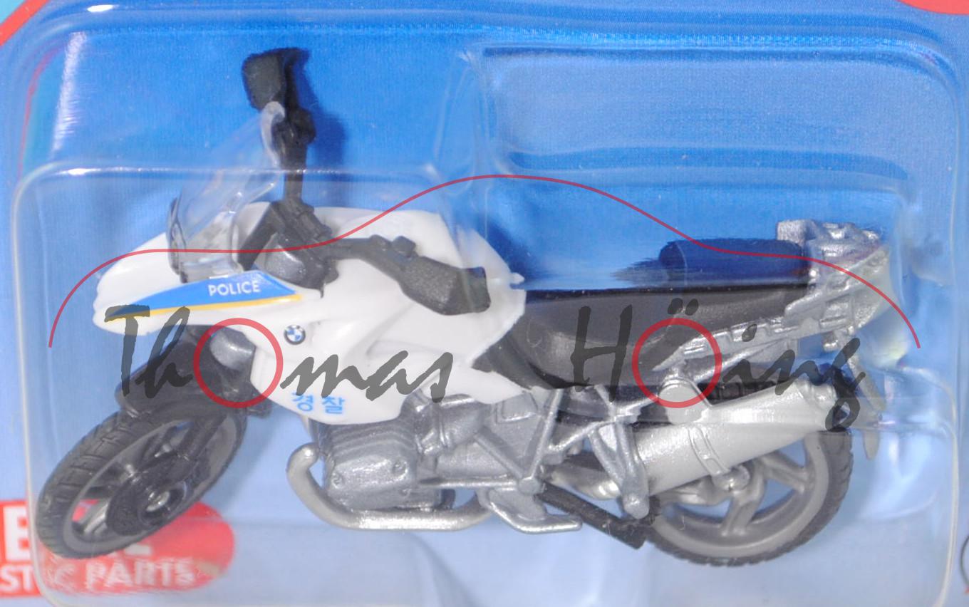 72800 KR BMW R1200 GS (Typ K25, Mod. 2004-2012) Police Motorbike, weiß/graualu, POLICE, P29e