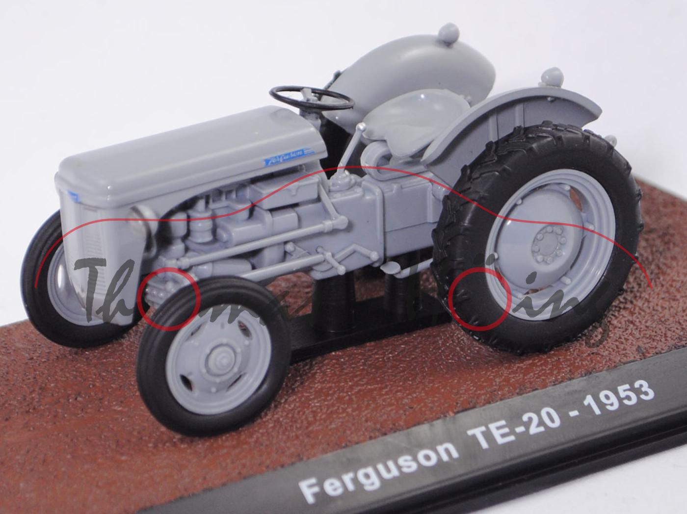 Ferguson TE-A 20 (Modell 1951-1956, Baujahr 1953), silbergrau, EDITION ATLAS Collections, 1:32, mb