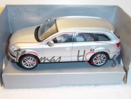 Audi Q7, Mj 05, lichtsilber, Schuco Junior Line, 1:43, mb