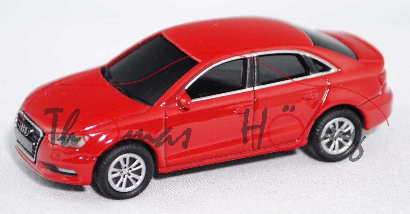 Audi A3 Limousine (Typ 8V, Modell 2013-), brillantrot, USB Stick 4GB, Gerth, 1:72, Werbeschachtel