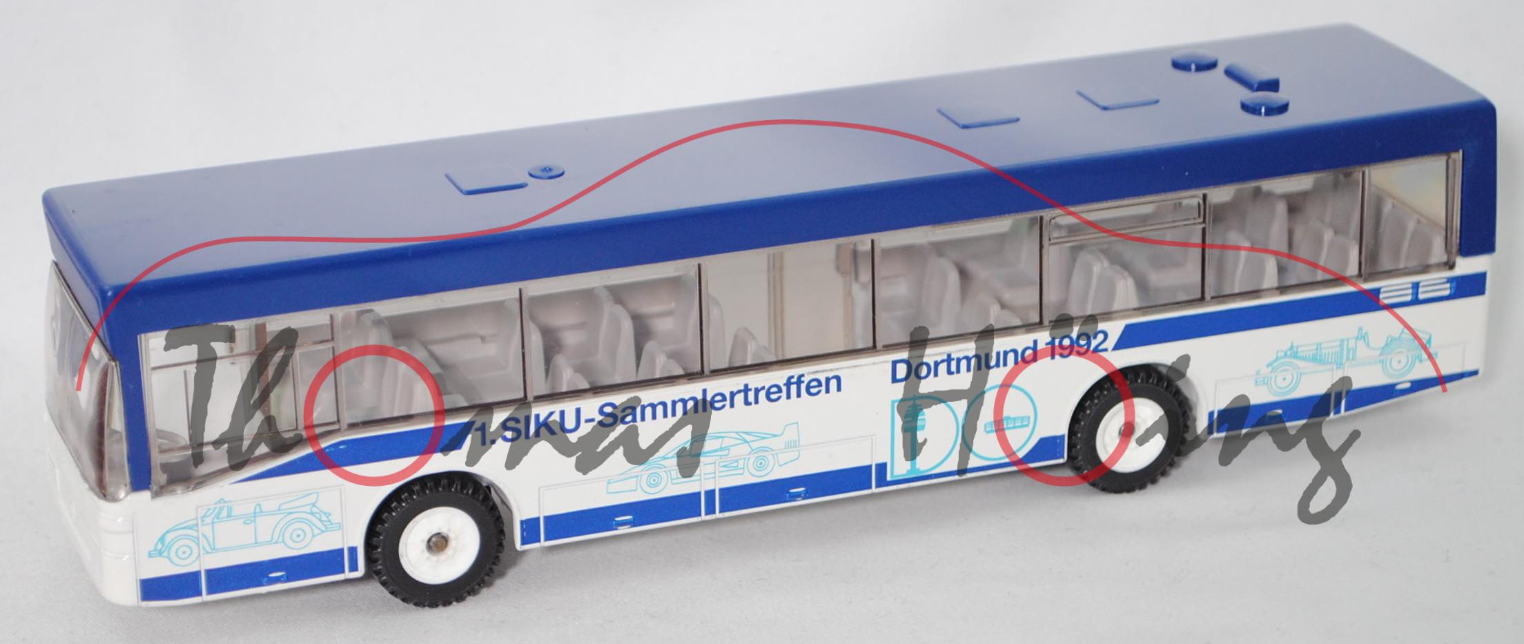 Mercedes-Benz O 405 N Linienbus, blau/weiß, 1. Siku-Sammlertreffen Dortmund 1992, SIKU, 1:55, L13 m-