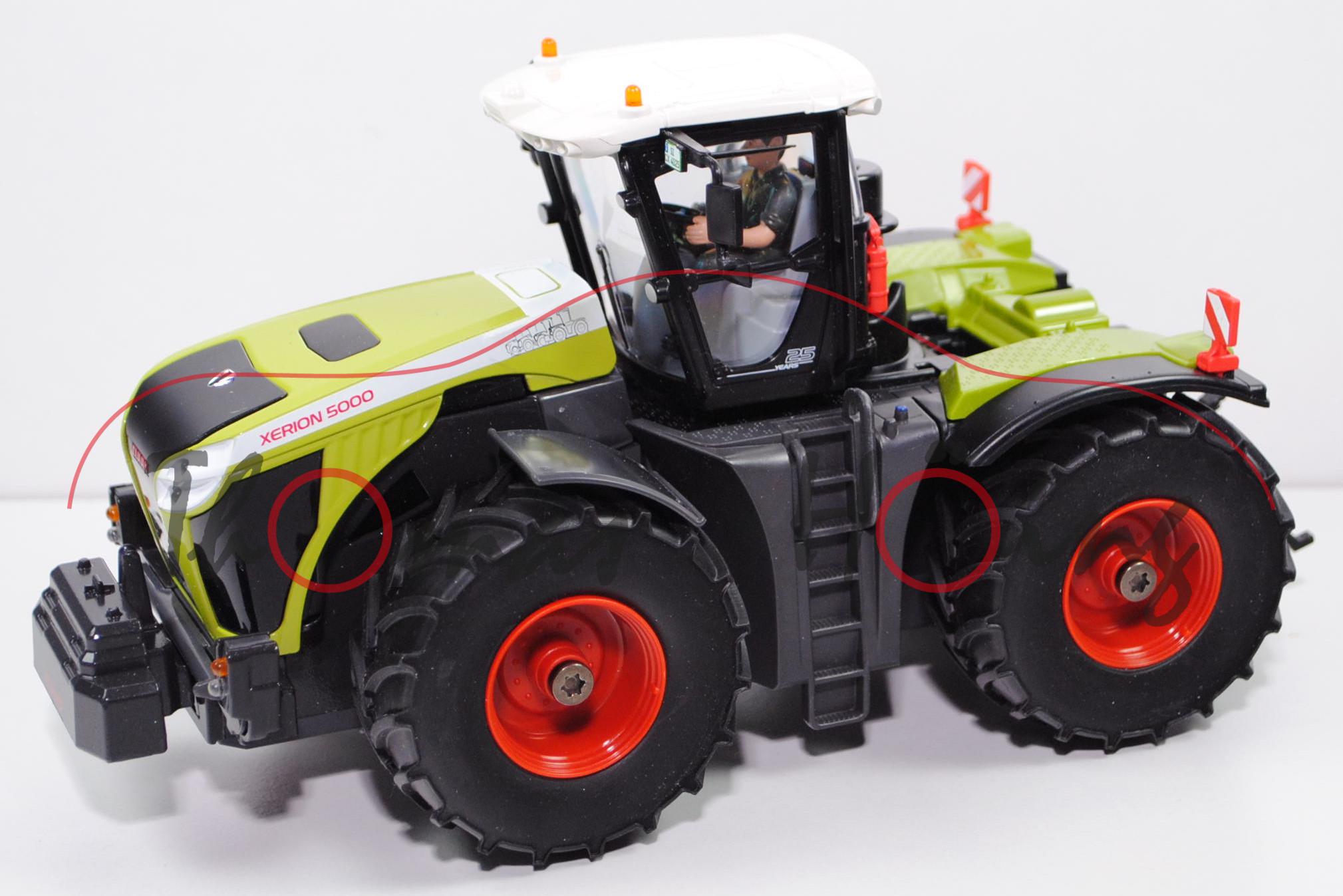 00000 CLAAS XERION 5000 TRAC VC mit Bluetooth App-Steuerung, SIKU, 1:32, L18