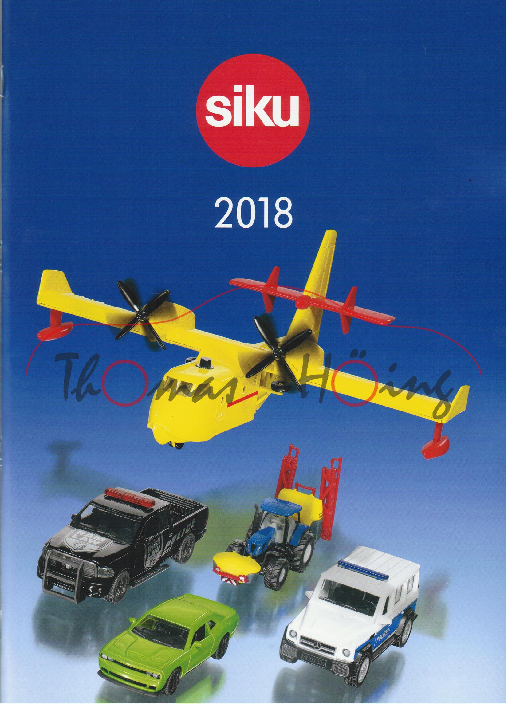 Siku-Katalog 2018, DIN-A4, 98 Seiten (EAN 4006874090013)