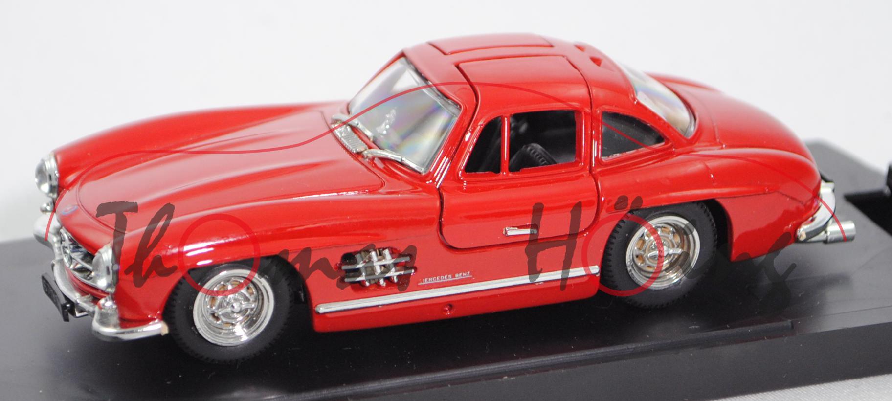 Mercedes-Benz 300 SL (W 198, Modell 1954-1957), karminrot, Revell® / Bang, 1:43, PC-Box (beschädigt)