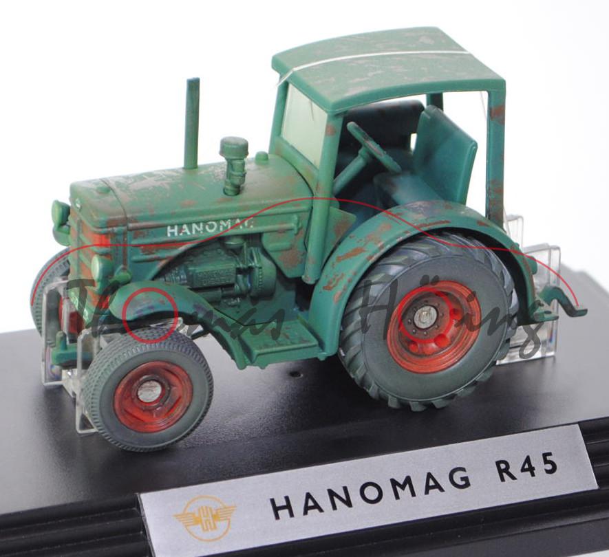 00000 Hanomag R 45 (Mod. 50-57), moosgrün, gealterte Ausführung, SIKU CLASSIC+, 1:32, L17PC (m-)