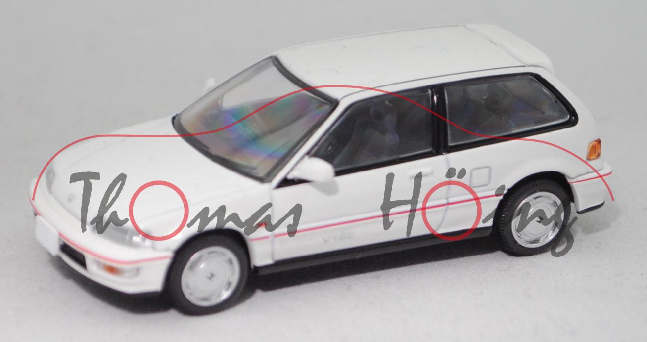 Honda Civic SiR II (4. Gen., Mod. E-EF9, Mod. 1990-1991), reinweiß, TOMICA LIMITED/TOMYTEC, 1:64, mb