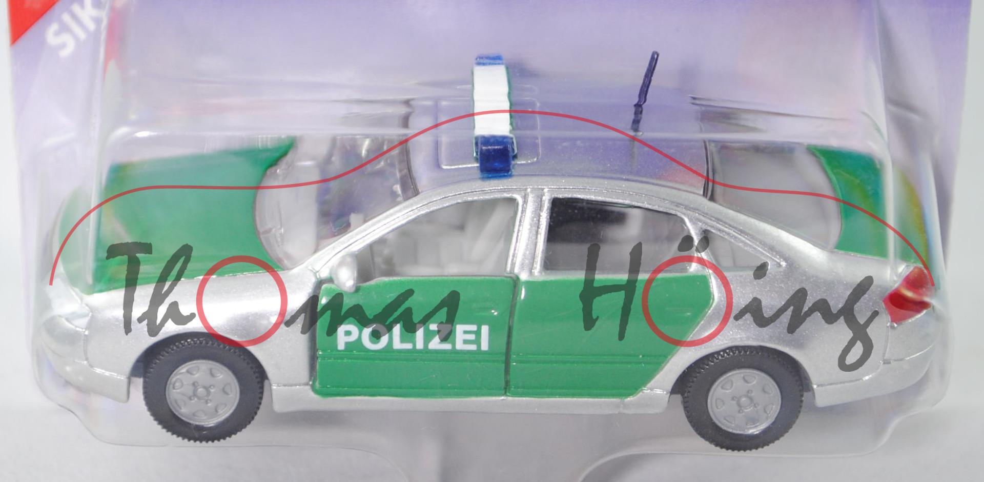 00000 Audi A6 1.9 TDI (C5, Typ 4B, Modell 1997-2004) Polizei-Einsatzfahrzeug, weißaluminiummetallic/