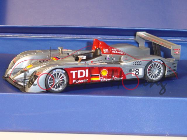 Audi R10 TDI, 24h Le Mans 2006, Biela/Pirro/Werner, Nr. 8, Looksmart Models (Handarbeitsmodell), 1:4