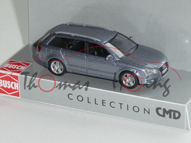 Audi A4 Avant, Mj. 2004, blausilbermetallic, CMD Collection, Busch, 1:87, mb