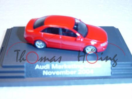 Audi A4 Mj 2004, brillantrot, Audi Marketing-Kreis November 2004, Busch, 1:87, PC-Box