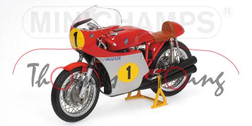 MV Agusta, Modell 1967-1972, feuerrot/silber, Team MV Augusta, Fahrer: Giacomo Agostini, Nr. 1, Worl