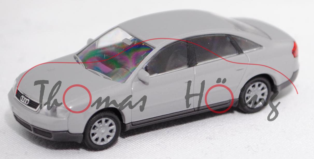 Audi A6 2.8 quattro (2. Gen. Audi A6, Baureihe C5, Typ 4B, Mod. 97-01), signalgrau, Rietze, 1:87, mb