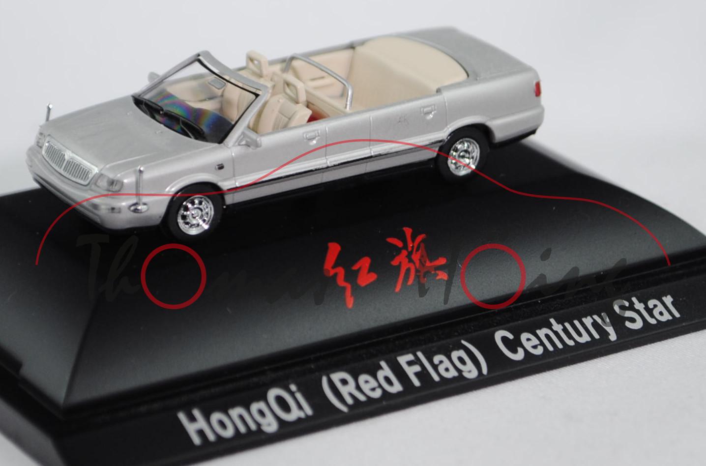 Hongqi CA7202E3 (Red Flag) Century Star, silber, BREKINA, 1:87, PC-Box