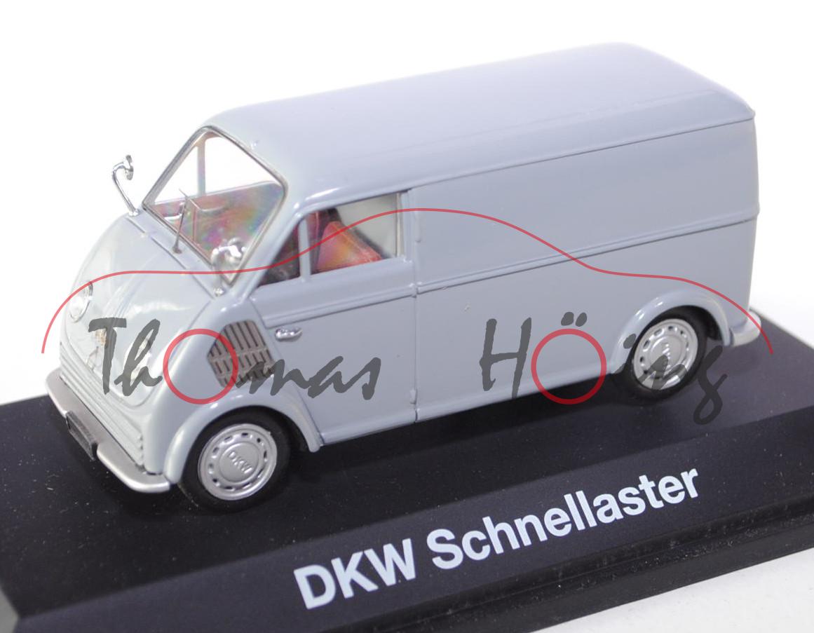 DKW Schnellaster Kastenwagen, silbergrau, Schuco, 1:43, PC-Box