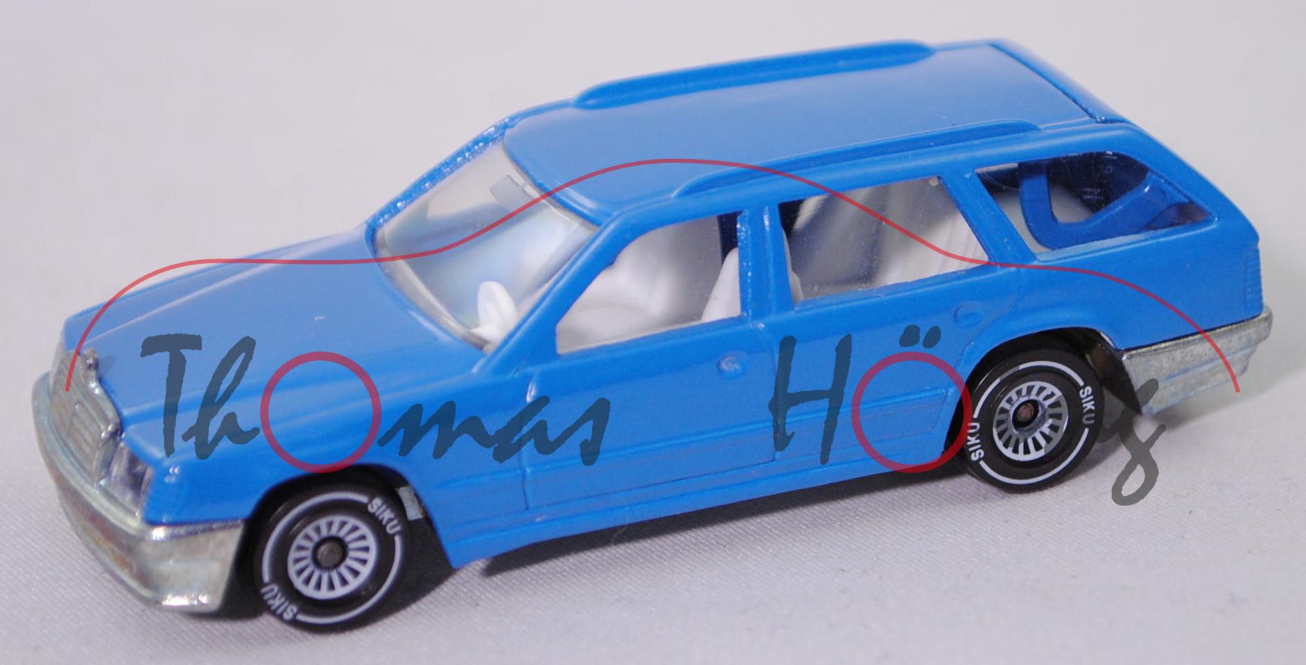 00003 Mercedes-Benz 300 TE (S 124, Mod. 1985-1986), himmelblau, ohne CE-Zeichen, SIKU, 1:55, m-