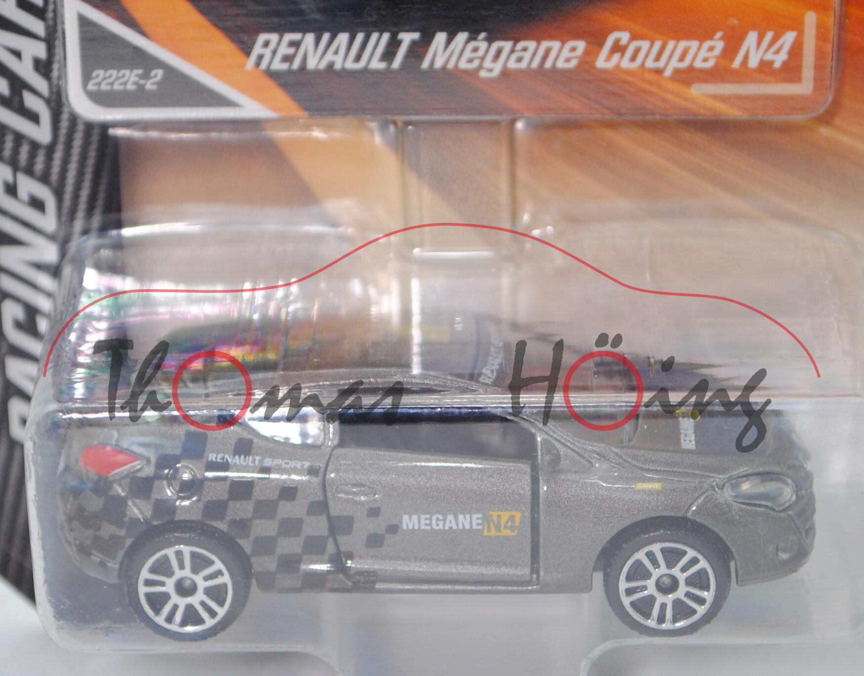 Renault Mégane R.S. N4 (Typ III Coupé, Mod. 11-12), graumet., RENAULT SPORT / MEGANE N4, Nr. 222E-2