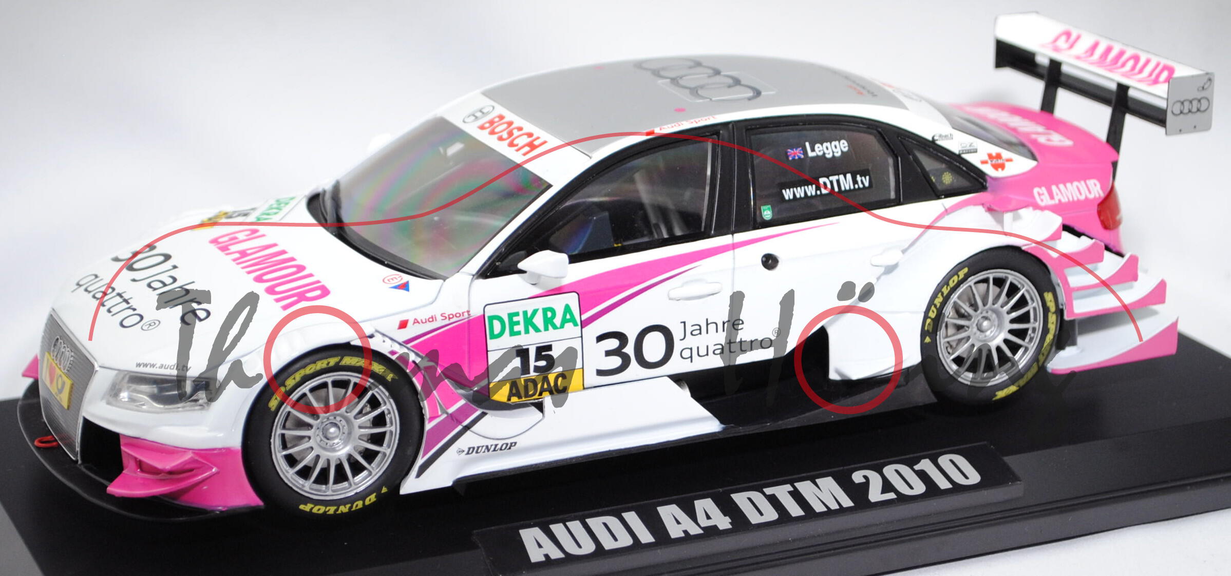 Audi A4 DTM 2008 (Typ 8K / R14, Modell 08-11), DTM 2010, Katherine Legge, Nr. 15, Norev, 1:18, mb