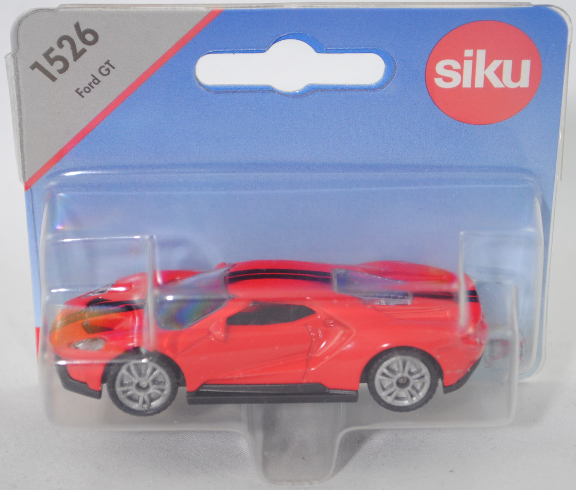 00000 Ford GT (2. Generation, Modell 2017-), rot, B49 geschlossen silbergrau, SIKU SUPER, P29e