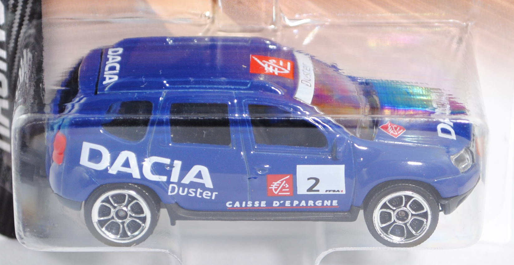 Dacia Duster (Modell 2010-2013) (Nr. 225A), hell-saphirblau, Trophée Andros, Fahrer: Alain Prost, DA